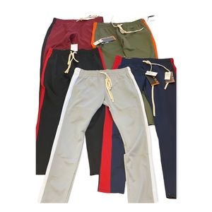 Tricot Track Pants (NavyBlue & Red) Small